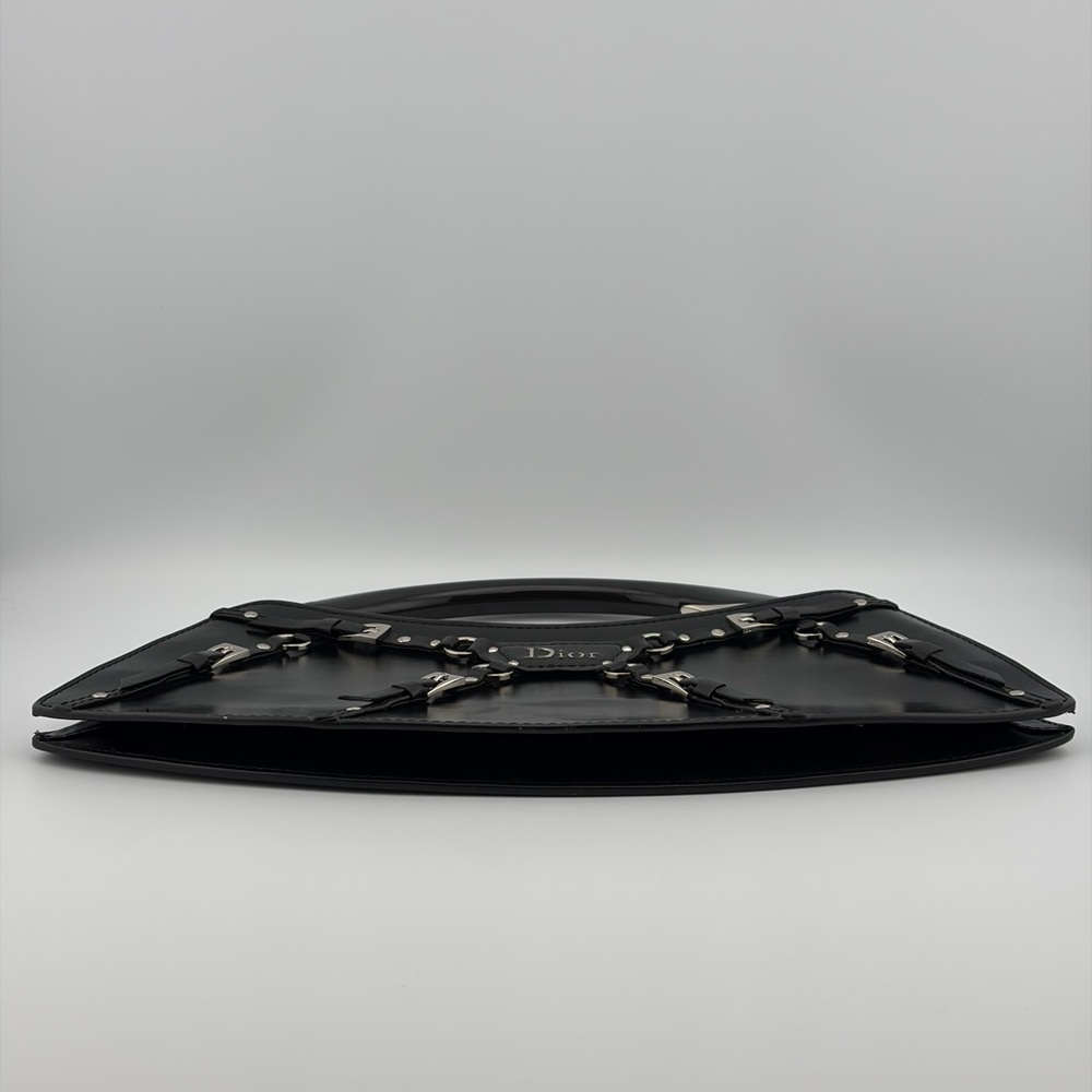 Dior Vintage RARE MINI 2003 Fall Bondage Clutch Limited Edition John Galliano - Picture 7 of 12